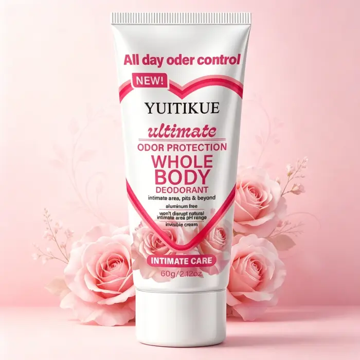 Crème déodorante corps entier sans aluminium 60g, pH équilibré, protection contre les odeurs des zon