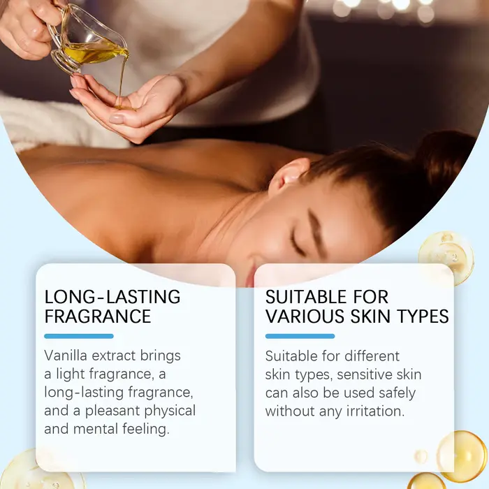 Huile de Massage corporel au caramel et vanille
