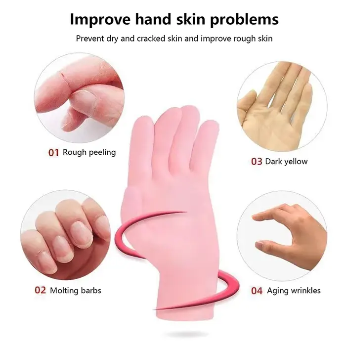 Chaussettes en gel hydratant en silicone