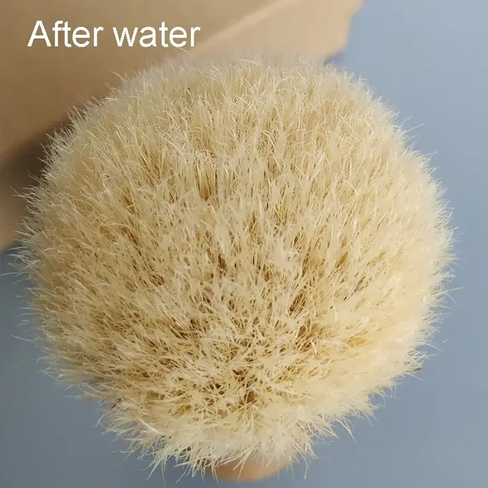 Dscosmetic KENSURFS brosse de rasage en poils de sanglier plisoft avec une bonne barbe arrière et un