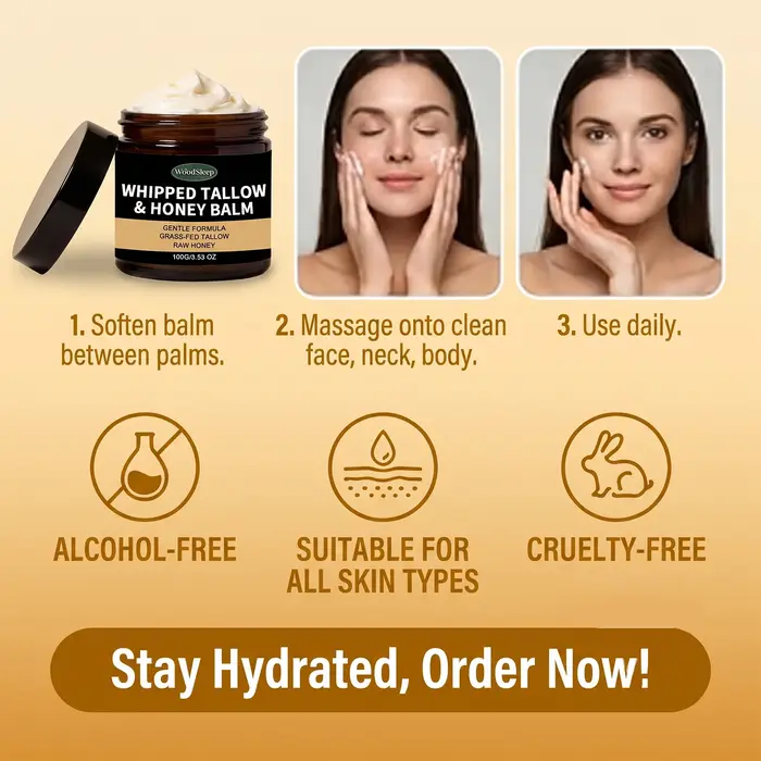 Crème de soin pour la peau au beurre et au miel