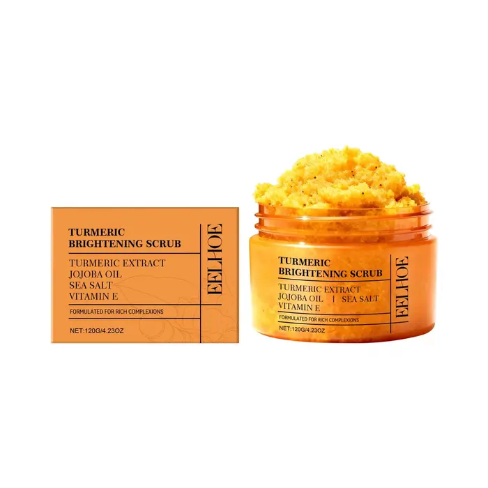 EELHOE Gommage au Curcuma Éclaircissant pour la Peau, Produits Nettoyants Corps Entier, Éliminateur 
