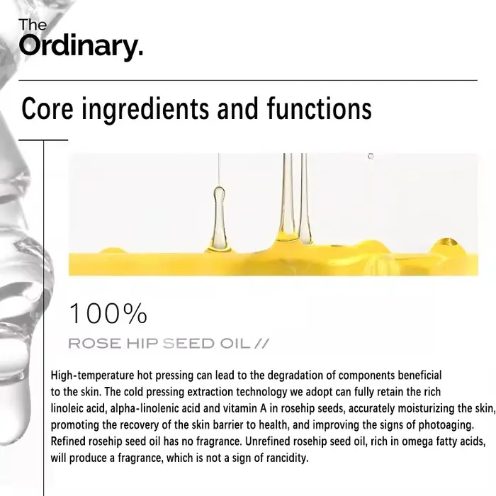 Huile de graines de cynorrhodon 100% biologique pressée à froid 30ml