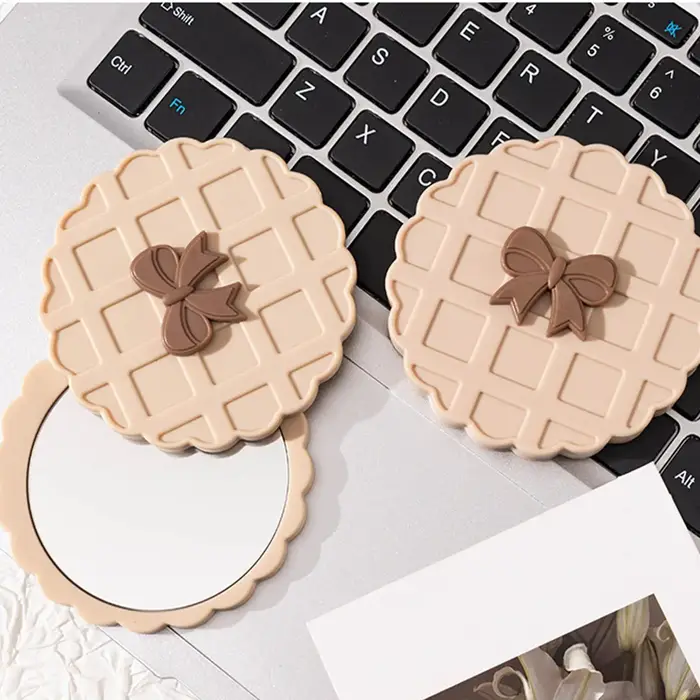 Mini miroir de poche Portable de voyage pour femmes, petit miroir en verre de haute qualité, miroir 