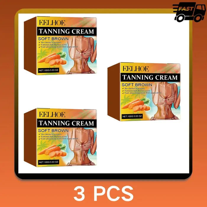 Crème auto-bronzante estivale sans soleil pour le visage et le corps