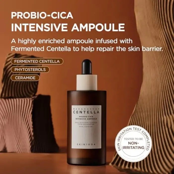 Probio Cica Intensive Ampoule Centella Sérum Réparateur Visage Peau Abîmée Barrière Cutanée Apaisant Rougeurs Peaux