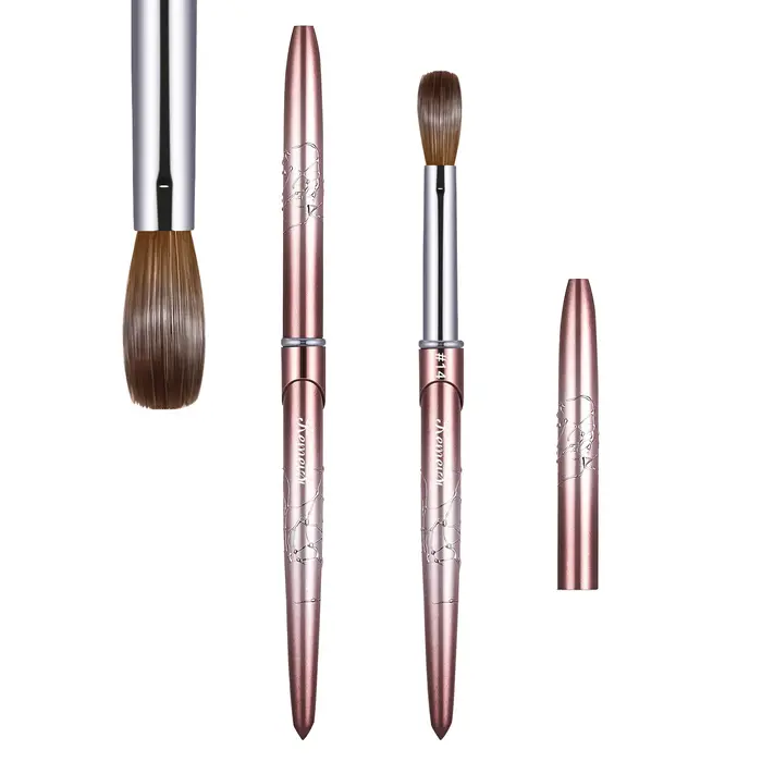 Brosse à ongles en acrylique Kolinsky