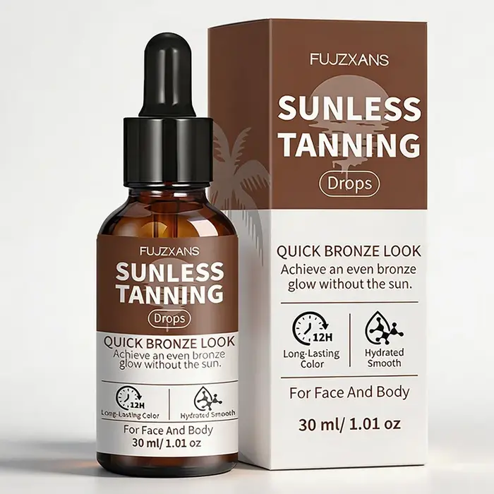 Gouttes autobronzantes 30 ml pour un éclat instantané et un bronzage du visage et du corps
