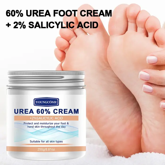 2 pièces 60% crème d'urée + 100% acide salicylique