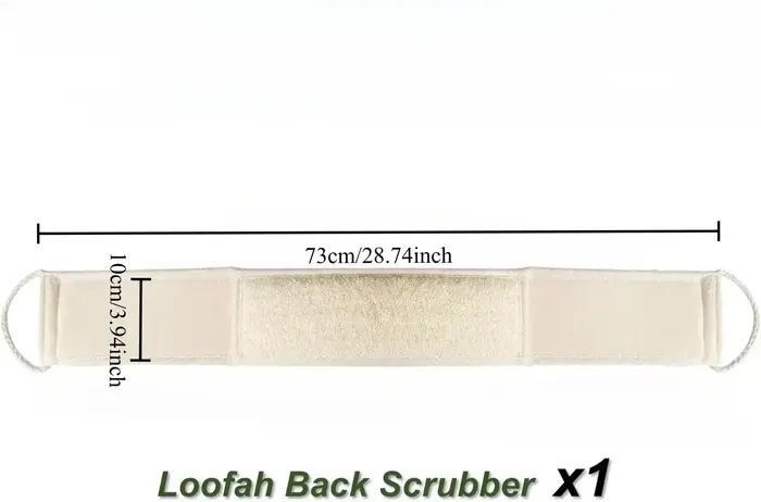 Massage exfoliant pour épurateur de peau du dos, longue bande pour le gommage du dos