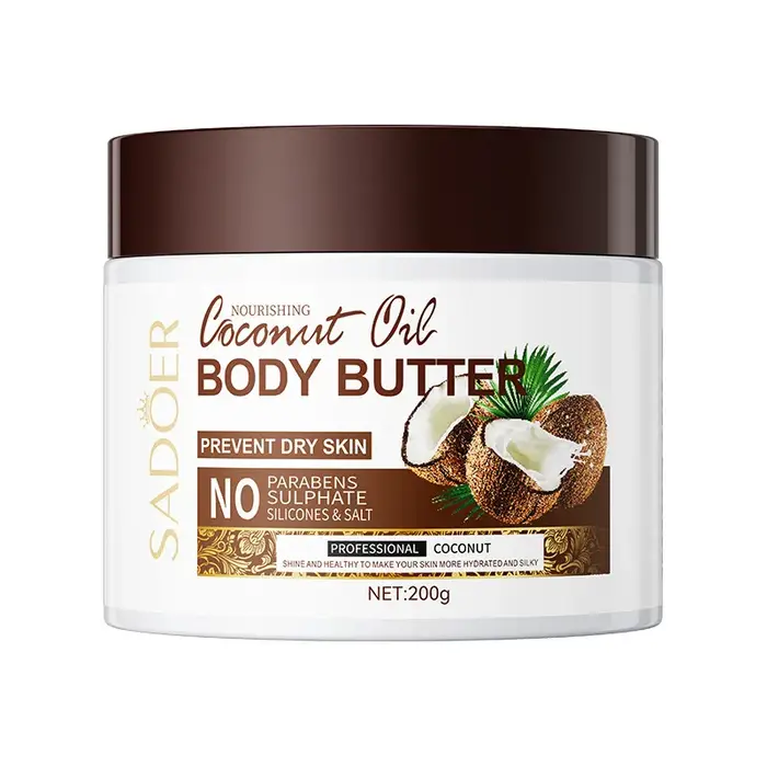 Beurre corporel hydratant à la noix de coco, crème parfumée hydratante longue durée, crème nourrissa