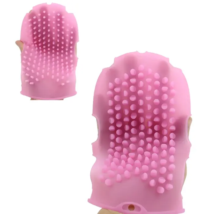 Gant de massage, brosse de bain en silicone
