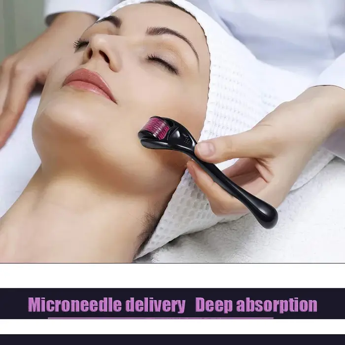 Rouleau de micro-aiguilles pour le visage