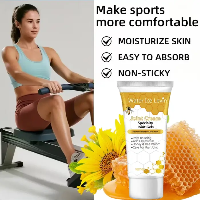 Crème Corporelle Raffermissante Hydratante au Venin d'Abeille Collagène Acide Hyaluronique Miel Apaisante Hypoallergénique 60g pour Tous Types de Peau Quotidien