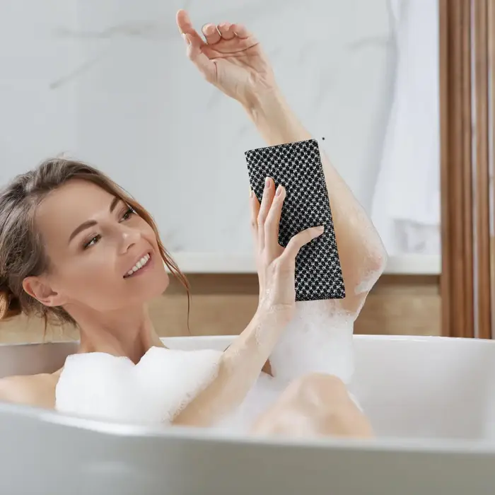 Serviette exfoliante pour le corps