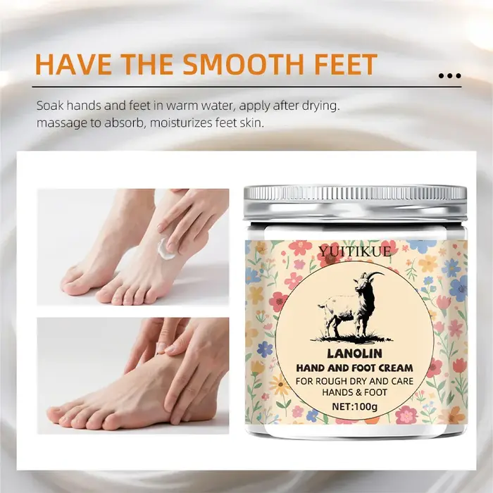 YUITIKUE Crème pour les mains et les pieds en lanoline