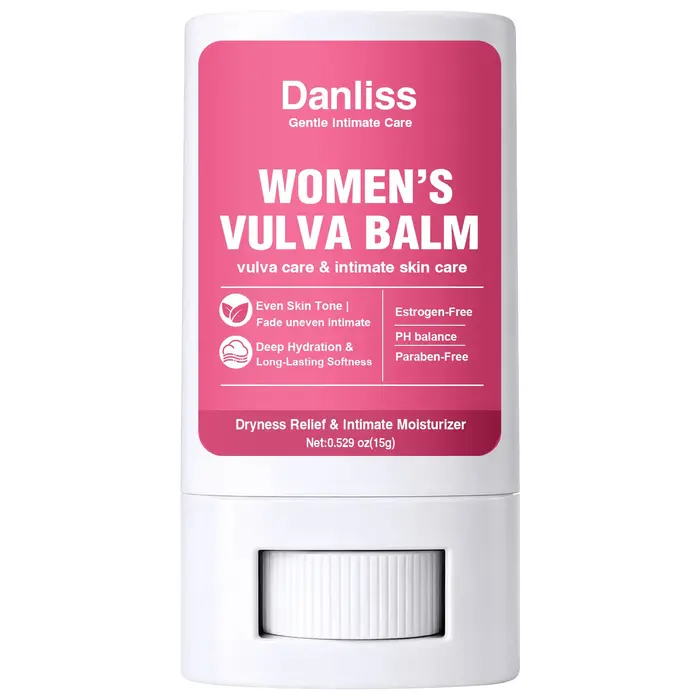 Baume pour la vulve des femmes – Hydratant intime en stick sans œstrogènes, au pH équilibré et sans 