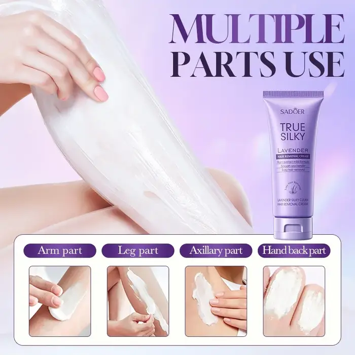 Crème d'épilation permanente