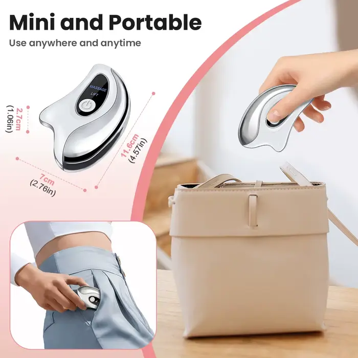 Appareil de Massage Facial LED Guasha pour Lifting et Rajeunissement