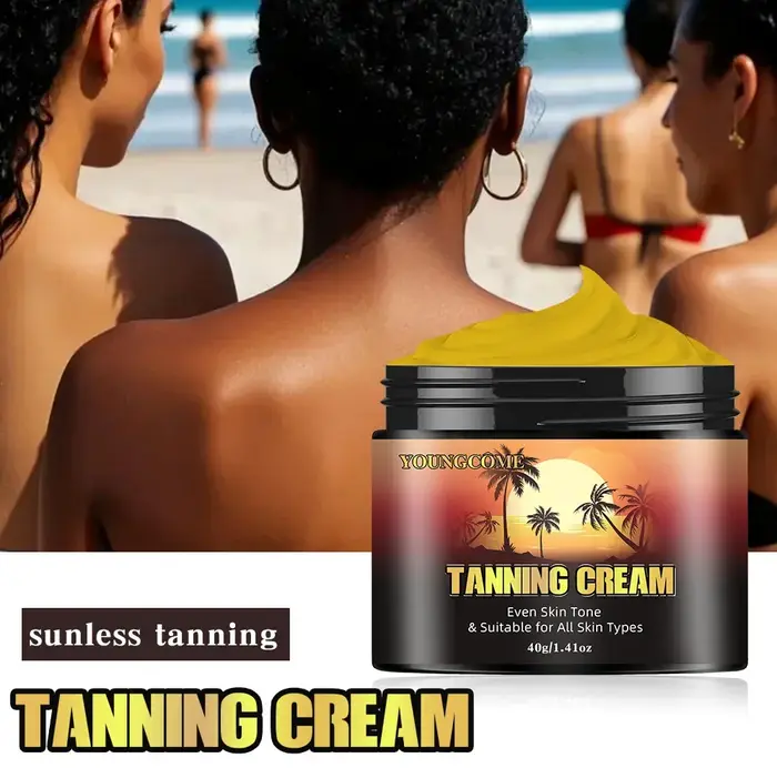 YOUNGCOME – crème accélérateur de bronzage marron brillant