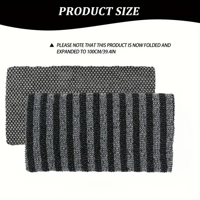 Serviette de bain exfoliante avec poignée ergonomique