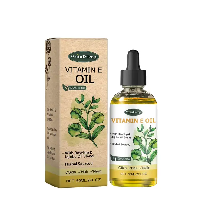 Huile essentielle de vitamine E naturelle 60 ml pour massage, soin de la peau, raclage, douche, visa