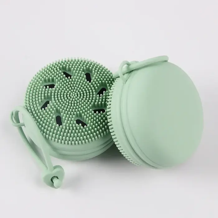 Brosse de gIslande qualifiée ale en silicone, portable, mousseuse, compacte, ULde face, nettoyage ma