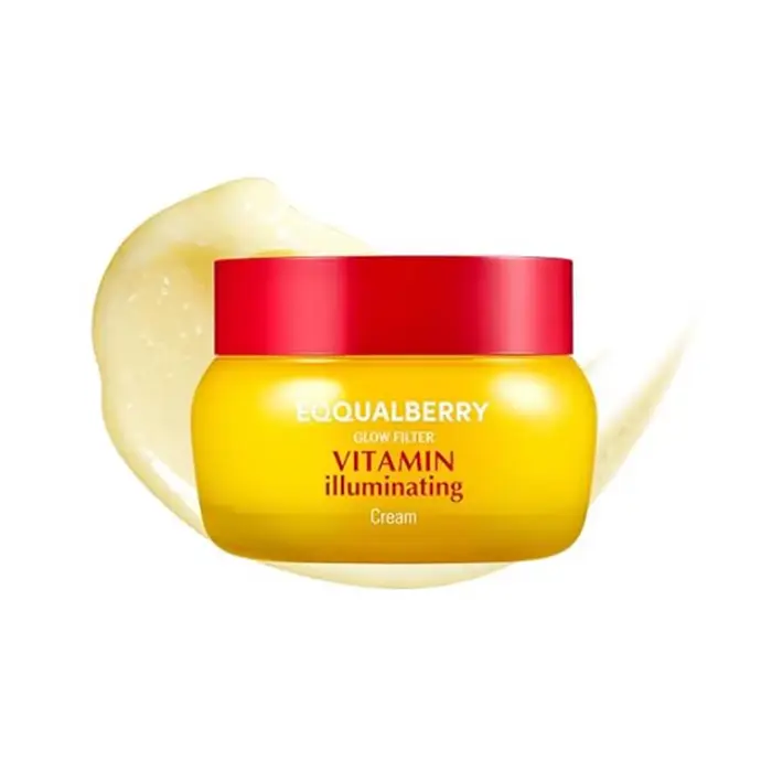 Crème Vitaminée qui Renforce la Barrière Céramique, Illumine, Hydrate, Crème Hydratante Légère, Blan