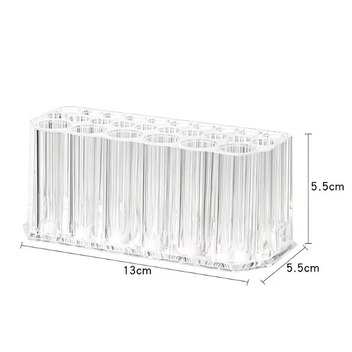 Organisateur de brosses à ongles en acrylique, 26 trous, Kit de Nail Art, outils de rangement, maqui