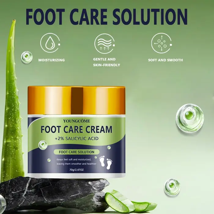 Crème pour les pieds 2% acide salicylique répare la sécheresse fissures exfolie doucement adoucit la peau fournit un