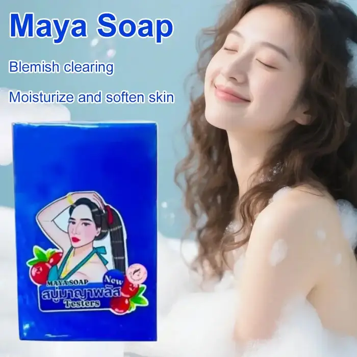 Savon artisanal Mayan bleu éclatant pour un nettoyage en profondeur de la peau