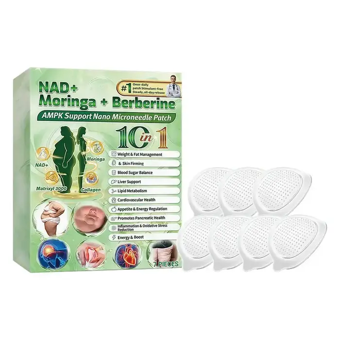 Patch Nano Micro-Aiguilles Avancé au Moringa ≤0.3mm Raffermissant Liftant Tonifiant Sculptant Hydrat