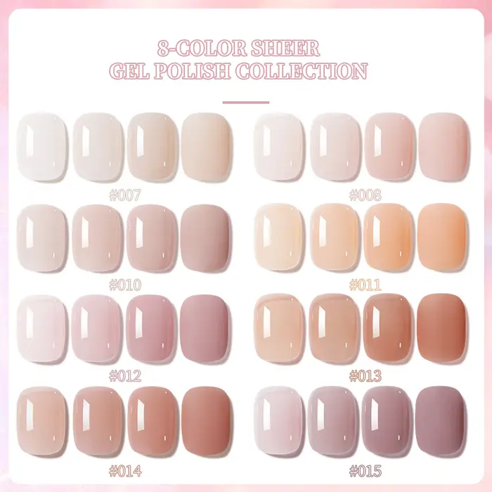 XEIJAYI 15ML 1pc vernis à ongles Gel rose glace, vernis à ongles par Immersion UV LED, conception de