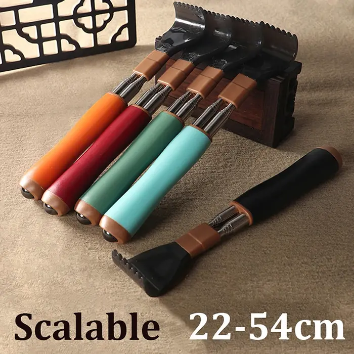 Gratte-dos télescopique Portable rétractable en acier inoxydable