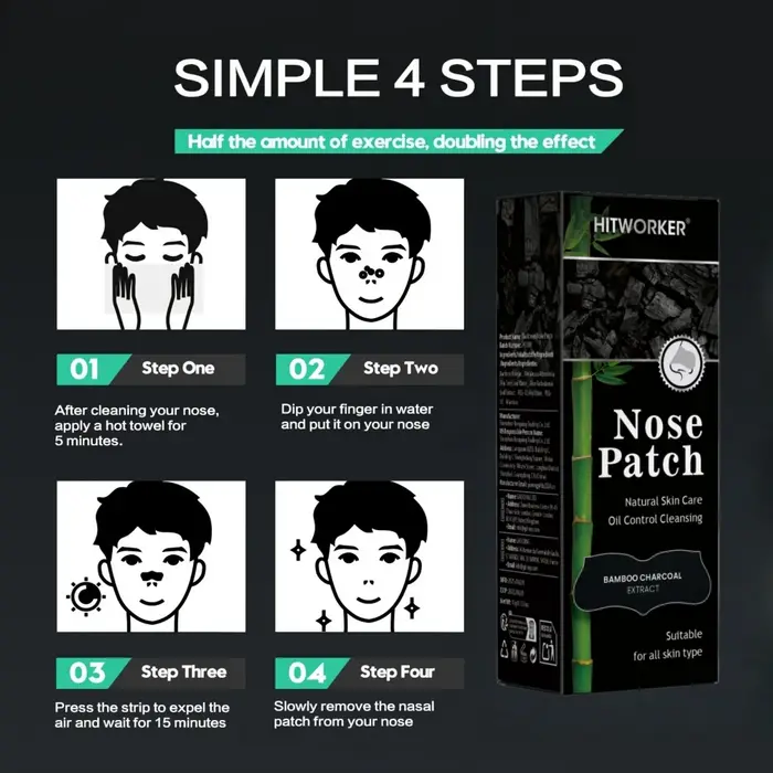 Patchs de nettoyage du nez sans alcool – Bandes nasales douces