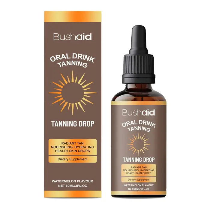 Gouttes de bronzage sans soleil à boire sans effort Gouttes de bronzage foncé efficaces pour les spo
