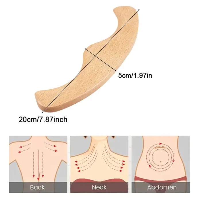 Outil de massage ergonomique en bois pour la réflexologie