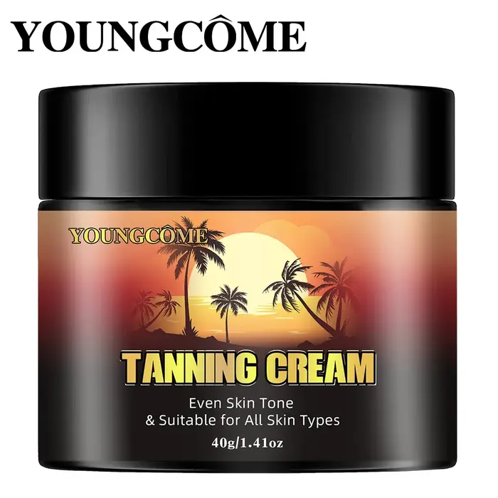 YOUNGCOME – crème accélérateur de bronzage marron brillant