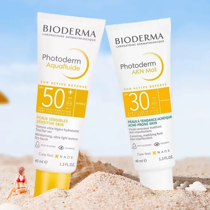 Lotion solaire rafraîchissante et correctrice