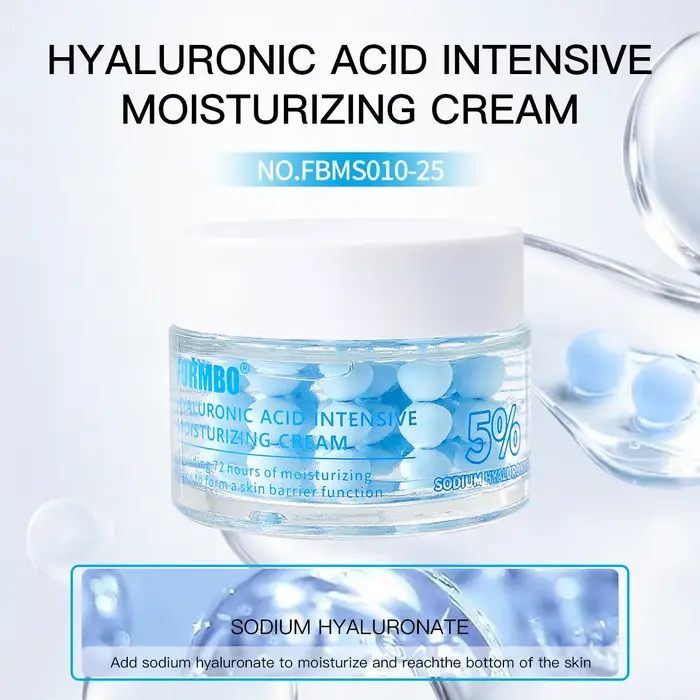 Crème hydratante pour le visage à base de protéines de collagène