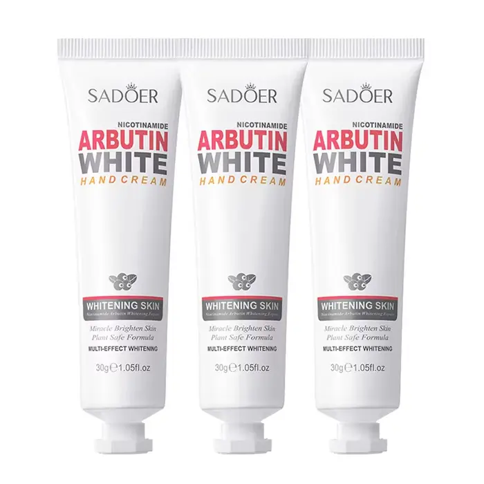 Crème pour les mains à l'arbutine et à la nicotinamide, blanchissante, hydratante, pour les mains sè
