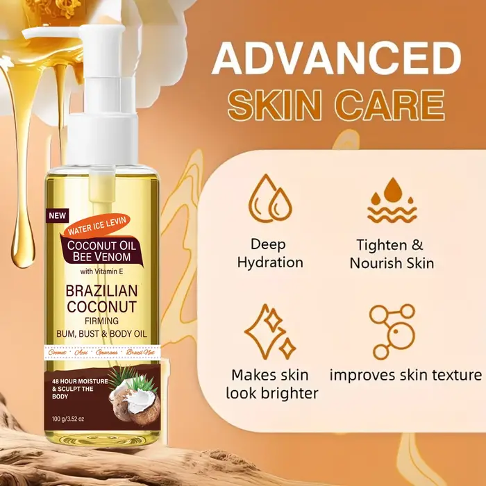 Huile Corporelle Raffermissante à la Noix de Coco Brésilienne