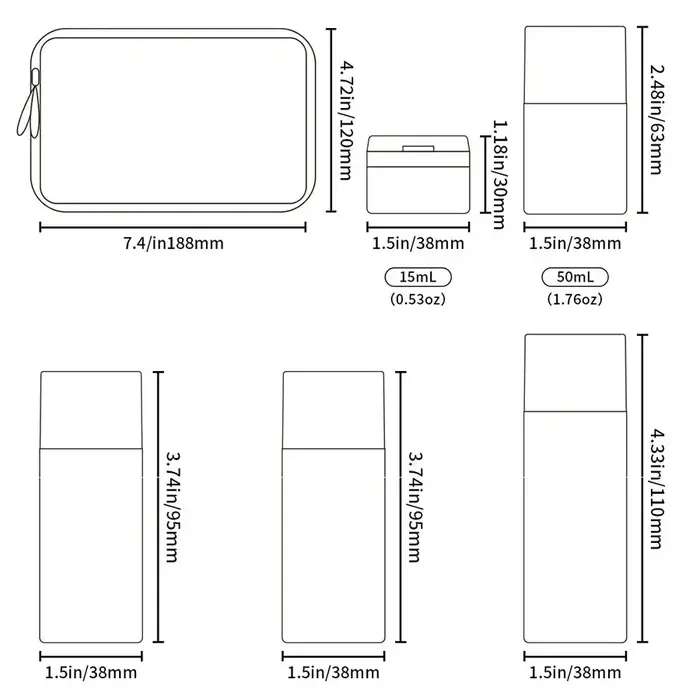 Bouteilles distributrices de maquillage hydratant