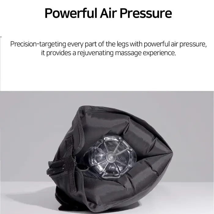 Massage des jambes à compression d'air 6 bottes pneumatiques à airbag utilisées pour la circulation et la relaxation