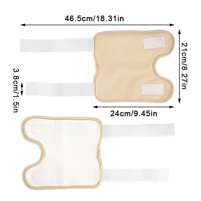 Pack d'huile de ricin réutilisable, articulations du genou et du coude, coussinets de compression d'