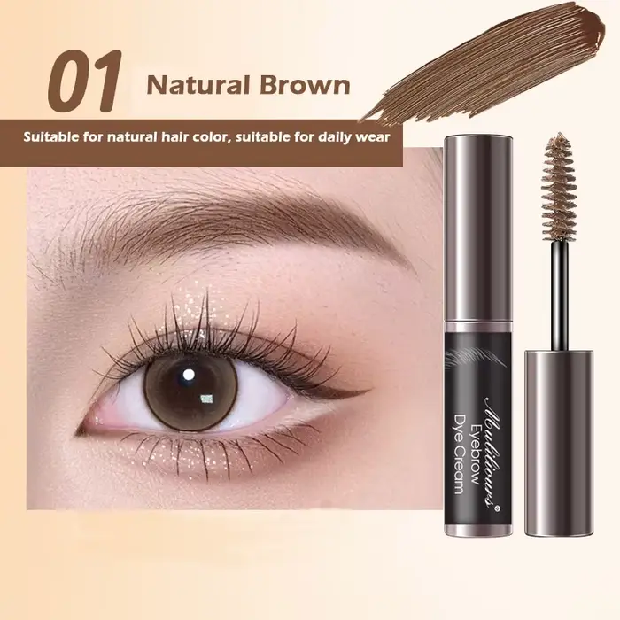 Crème Teintante Sourcils Imperméable 4 Couleurs, Ombre à Sourcils, Outil de Maquillage Beauté, Gel R