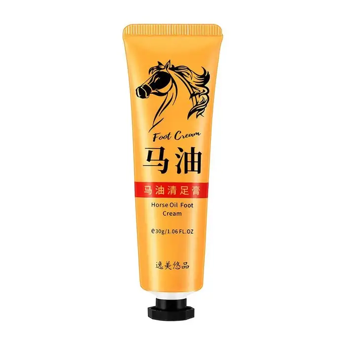 Crème pour les pieds à l'huile de cheval, anti-dessèchement, anti-fissures, hydratation profonde, so