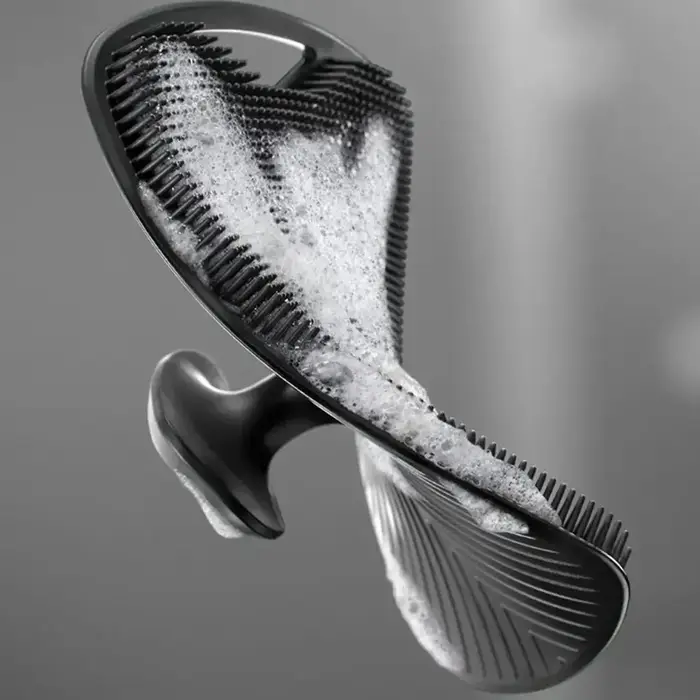 Brosse de nettoyage du corps en Silicone souple