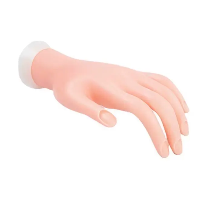 Main d'entraînement pour ongles en acrylique, mains de mannequin pour la pratique des ongles, mains