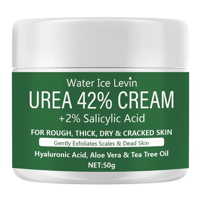Urea 42% + 2% Crème à l'acide salicylique avec acide hyaluronique et huile d'arbre à thé, hydrate et